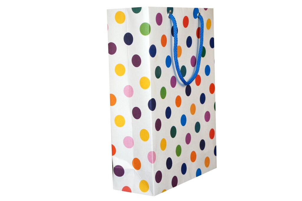 Multicolour Dot Paper Bag
